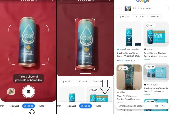 Google Lens Shopping product image example Google Lens Shopping product image example