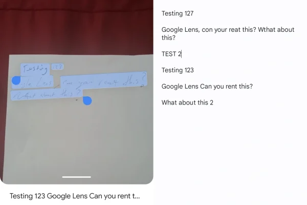 Google Lens handwritten text google lens handwritten text image