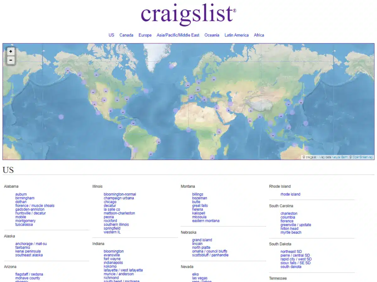 Bad Websites Craigslist