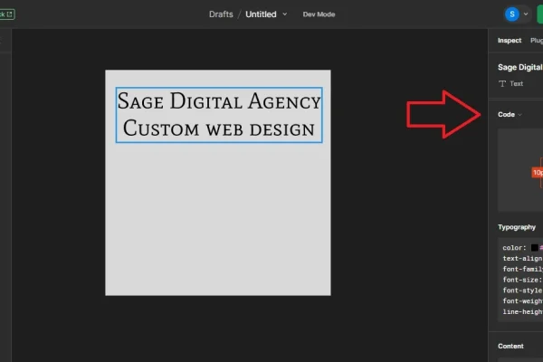 Figma dev mode code figma dev mode inspect feature