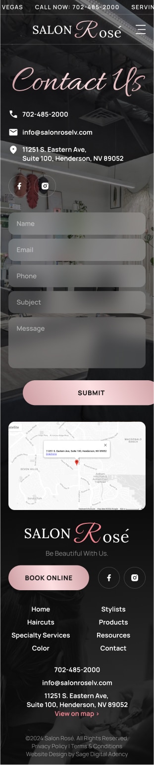 Contact Us Mobile