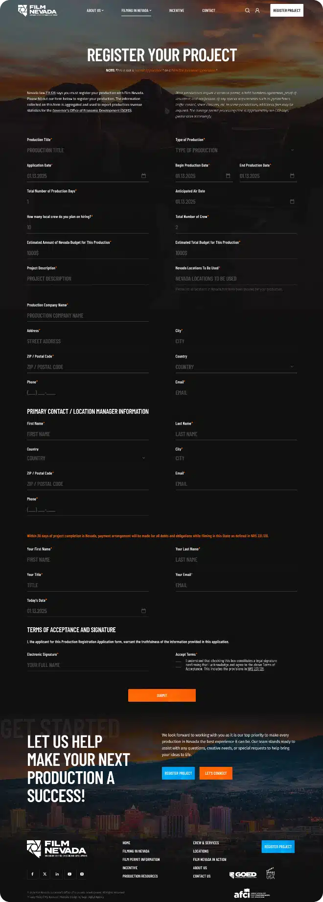 Register Your Project