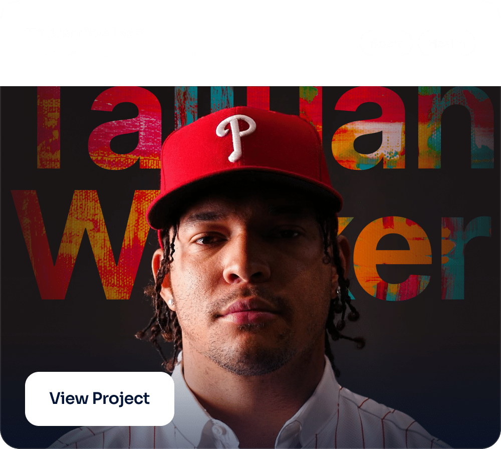 Baseball pitcher with colorful background