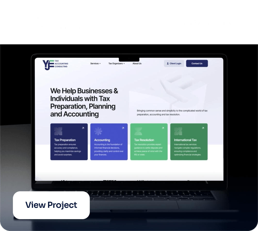 Website for tax accounting services