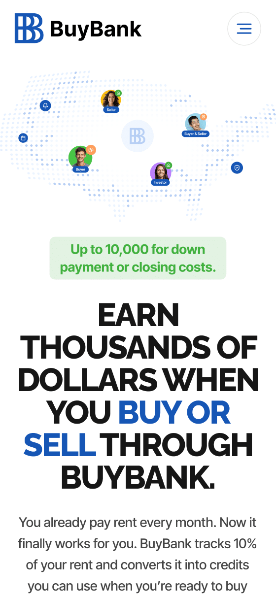 Earn money buying or selling homes