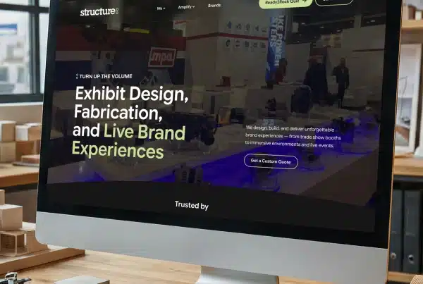Website for exhibit design services