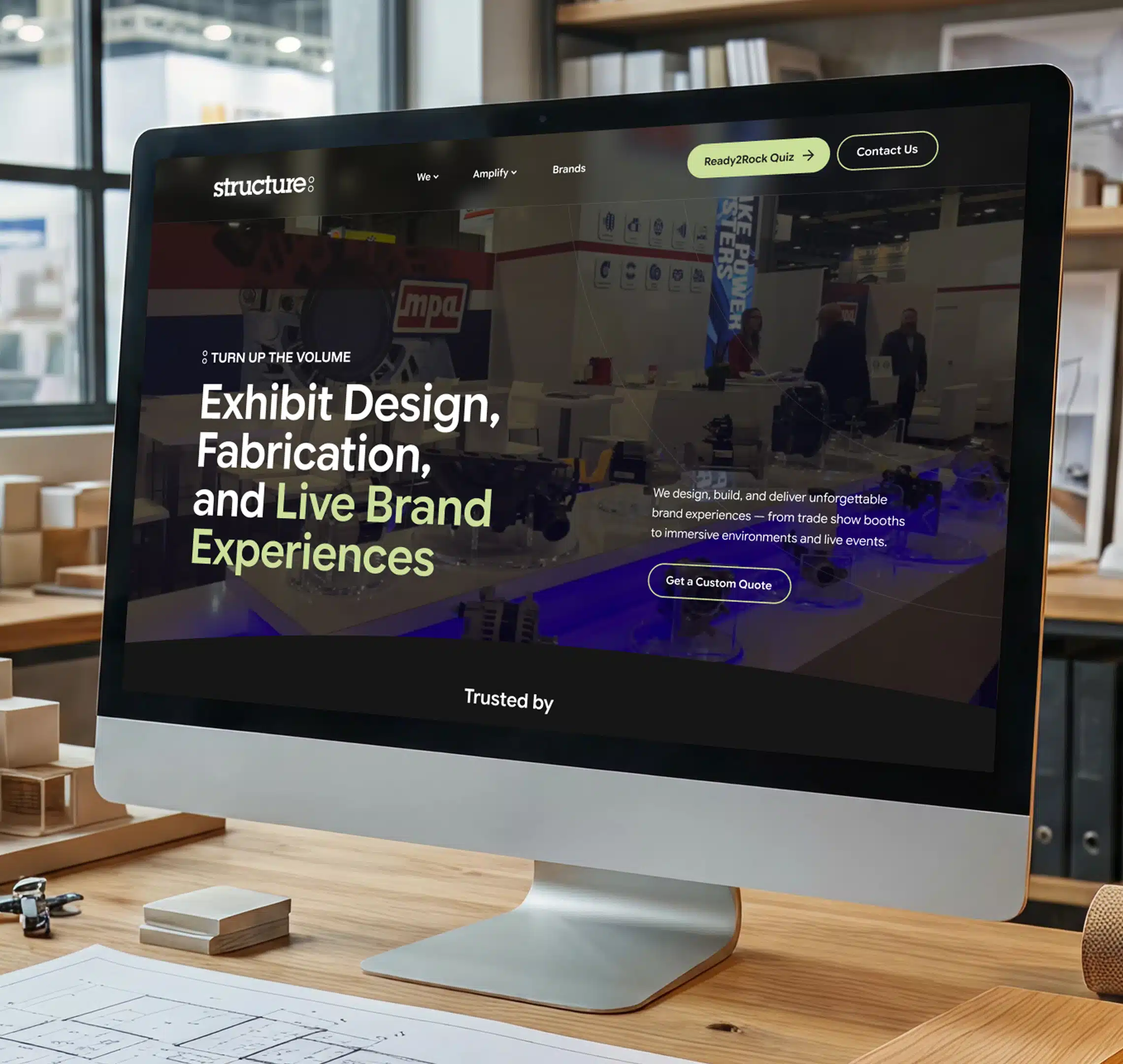 Website for exhibit design services